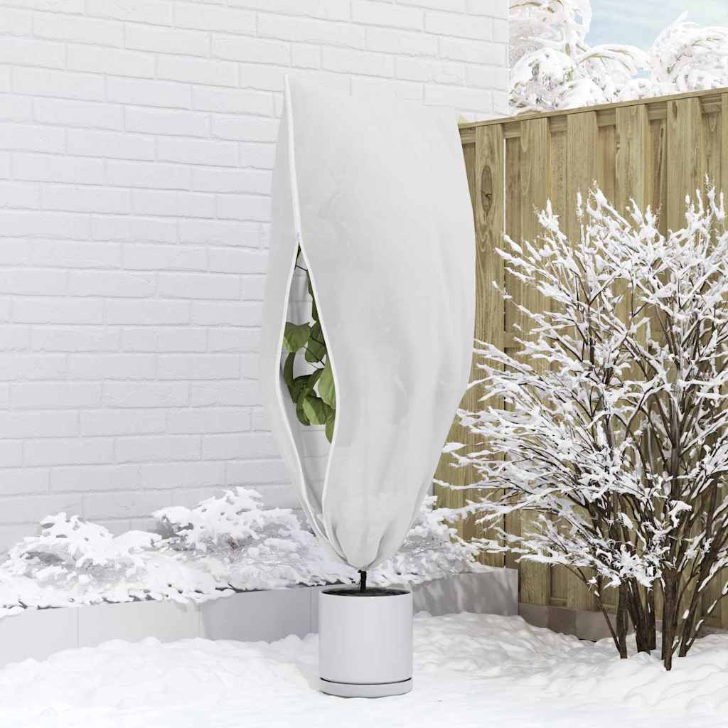 Frostbeskyttelses Plantefleece Dække 5 pcs Hvid 1,55 x 1 m