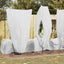 Frostbeskyttelses Plantefleece Dække 5 pcs Hvid 1,55 x 1 m
