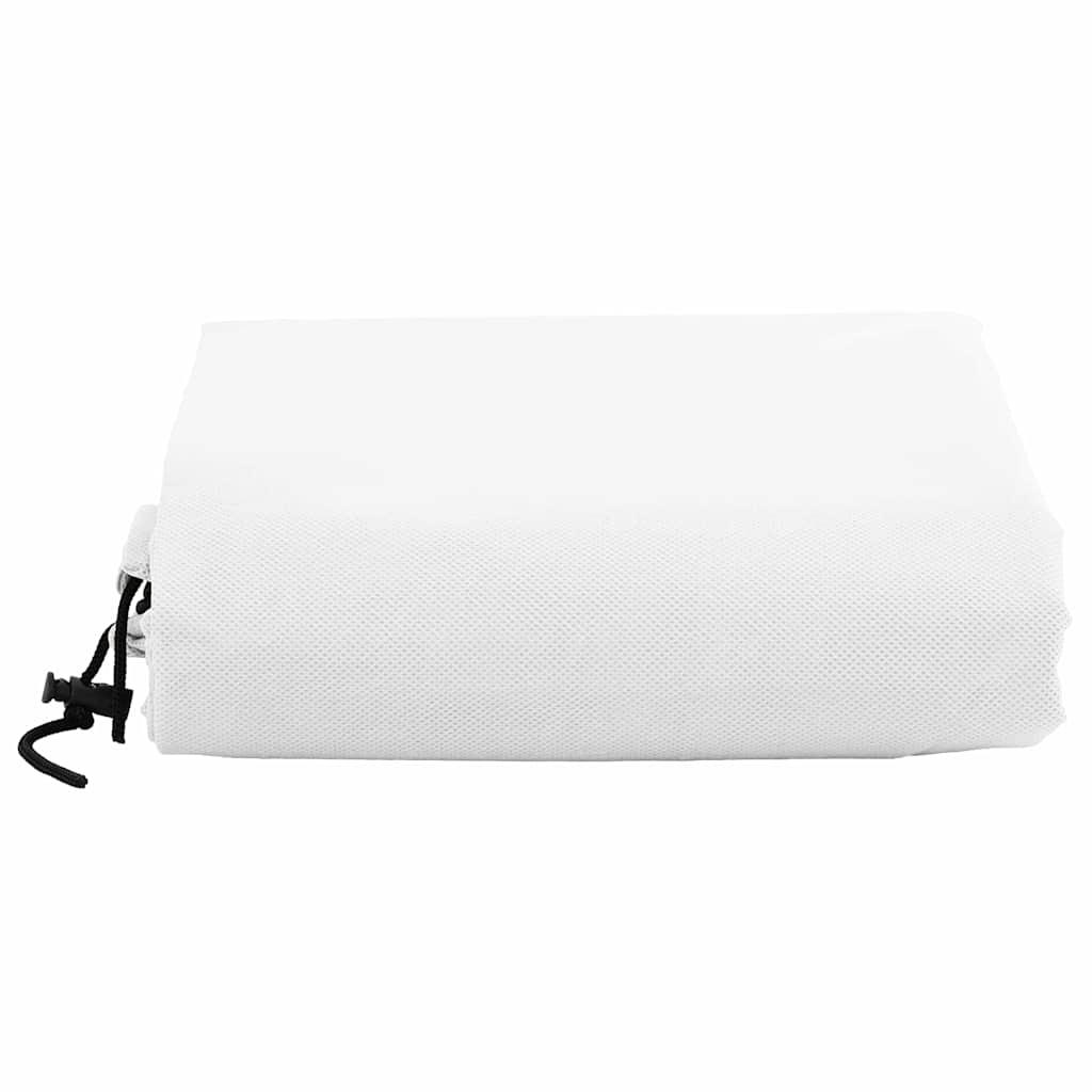 Frostbeskyttelses Plantefleece Dække 5 pcs Hvid 1,55 x 1,55 m