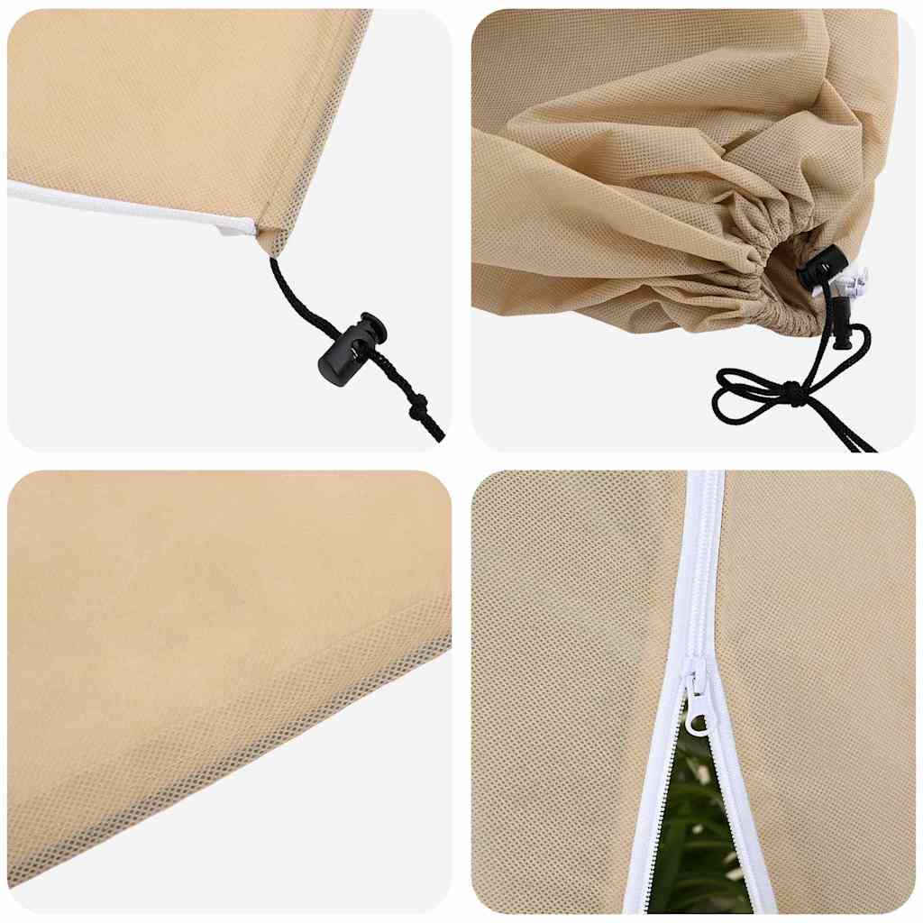 Frostbeskyttelses Plantefleece Dække 5 pcs Beige 1,8 x 1,2 m