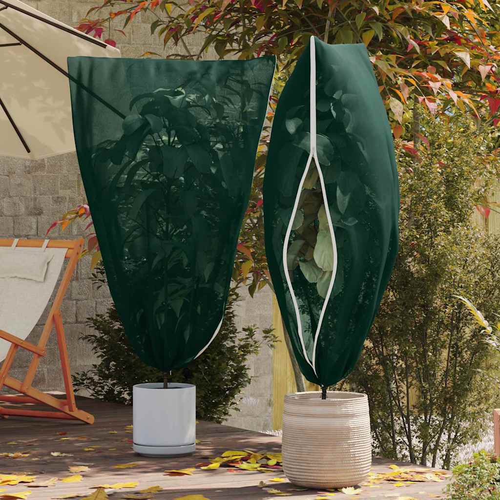 Frostbeskyttelses Plantefleece Dække 5 pcs Grøn 1,55 x 1 m