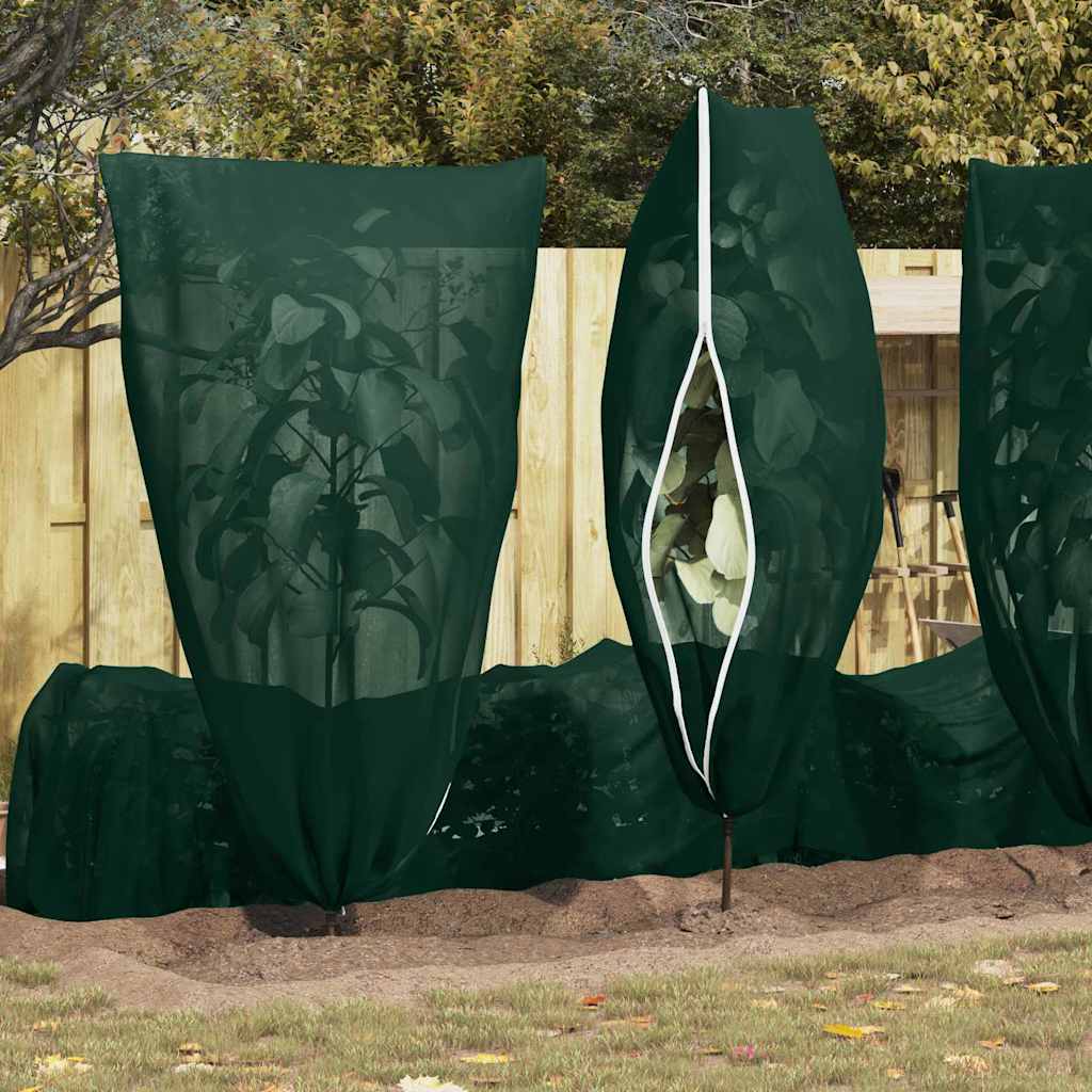 Frostbeskyttelses Plantefleece Dække 5 pcs Grøn 1,55 x 1,55 m