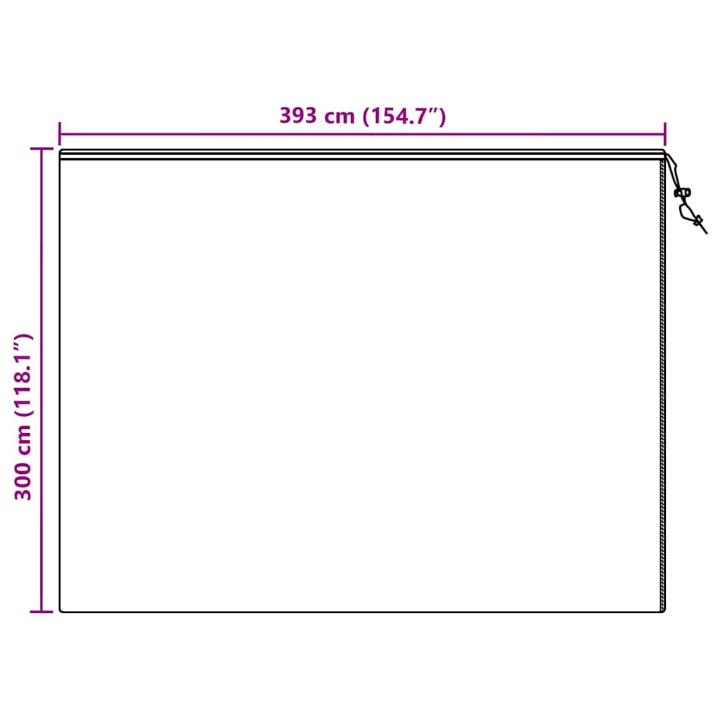 Frostbeskyttelses Plantefleece Dække 3 pcs Hvid 3 x 3,93 m