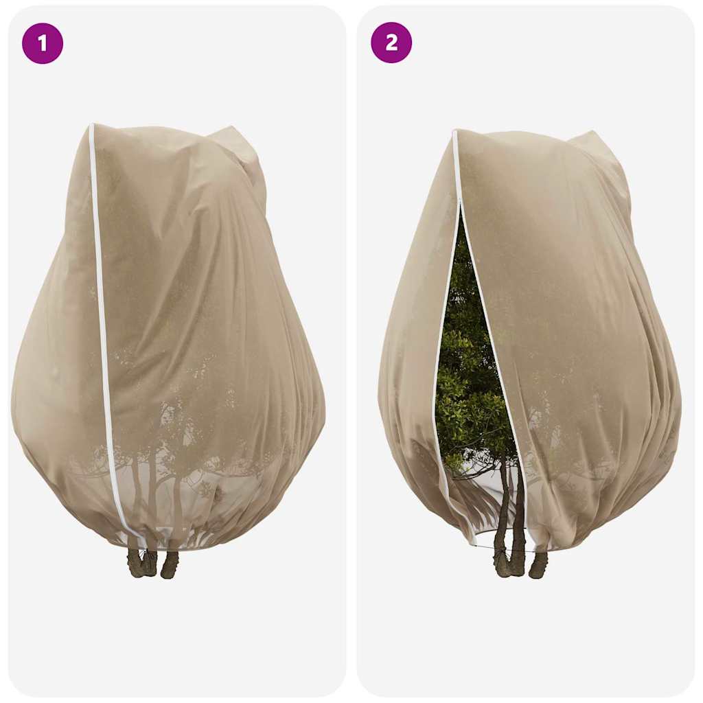 Frostbeskyttelses Plantefleece Dække Beige 2,4 x 2 m