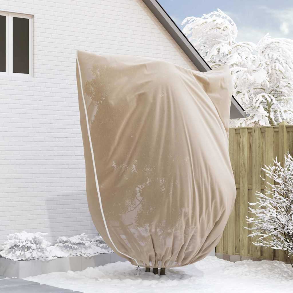 Frostbeskyttelses Plantefleece Dække Beige 3,5 x 2,5 m