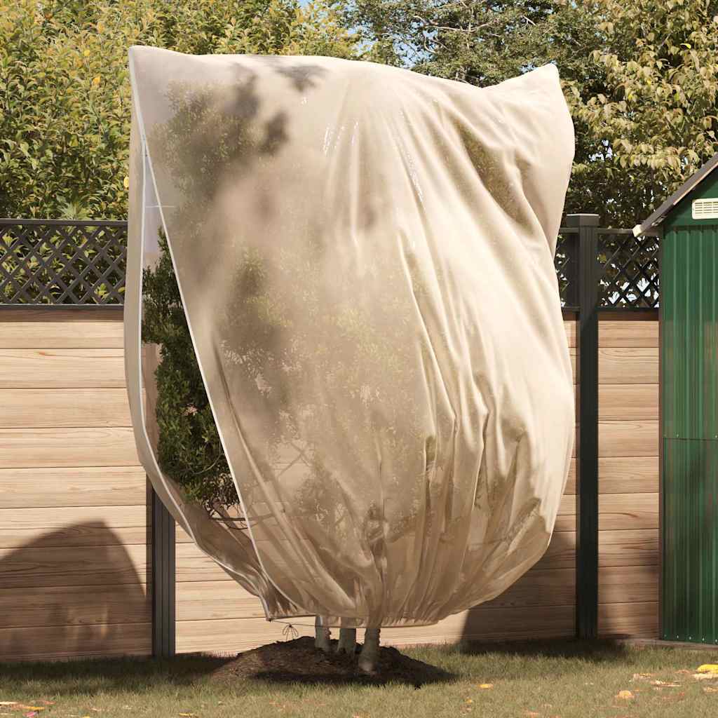 Frostbeskyttelses Plantefleece Dække 3 pcs Beige 2,4 x 2 m