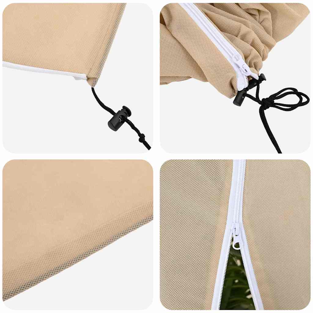 Frostbeskyttelses Plantefleece Dække 3 pcs Beige 3,5 x 2,5 m