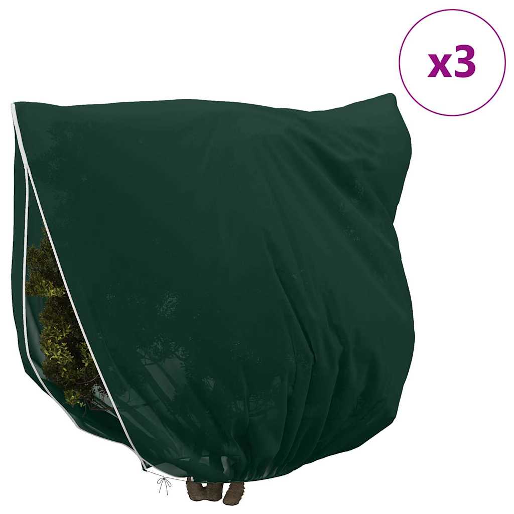 Frostbeskyttelses Plantefleece Dække 3 pcs Grøn 2,5 x 3,14 m