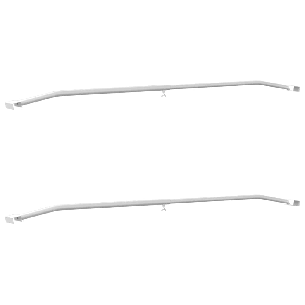 Tarpaulin Bracket til Trailere 2 stk. Sølv 102-155 cm Aluminium
