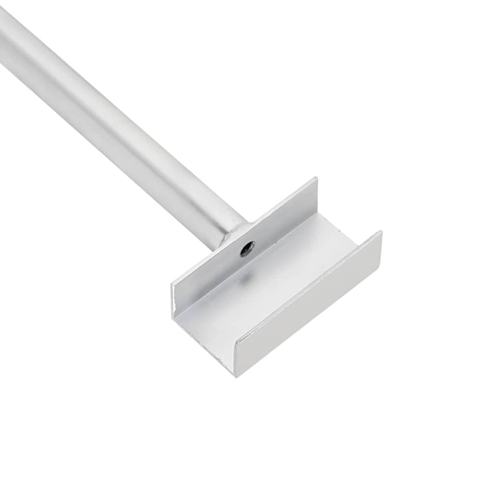 Tarpaulin Bracket til Trailere 3 stk. Sølv 102-155 cm Aluminium