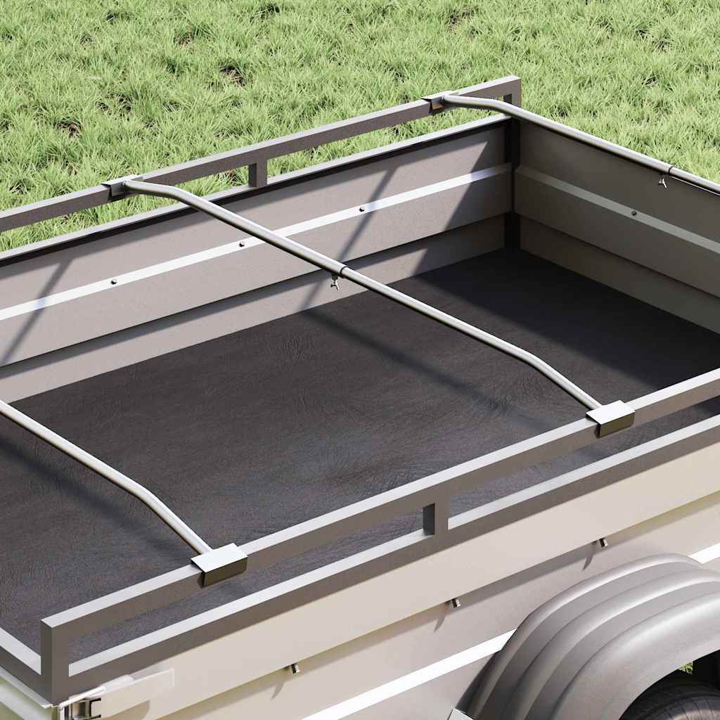 Tarpaulin Bracket til Trailere 3 stk. Sølv 102-155 cm Aluminium