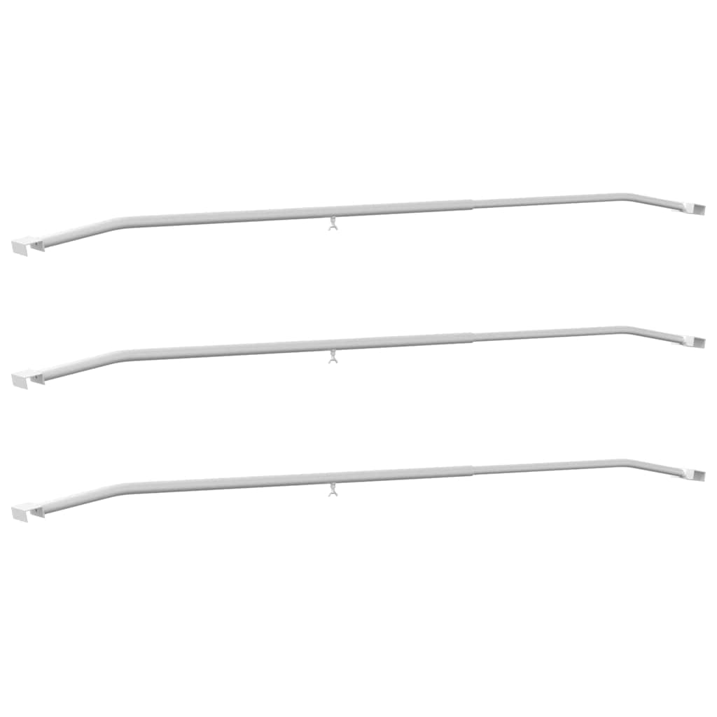 Tarpaulin Bracket til Trailere 3 stk. Sølv 136-218 cm Aluminium