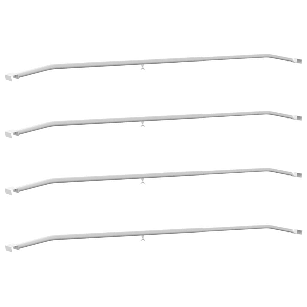 Tarpaulin Bracket til Trailere 4 stk. Sølv 136-218 cm Aluminium