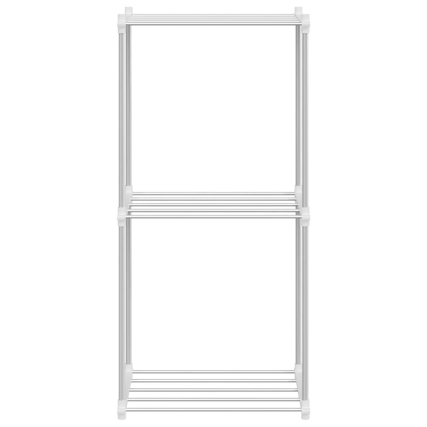 Tubulær hylde med opbevaring Hvid 42,5 x 27 x 91,5 cm Aluminium