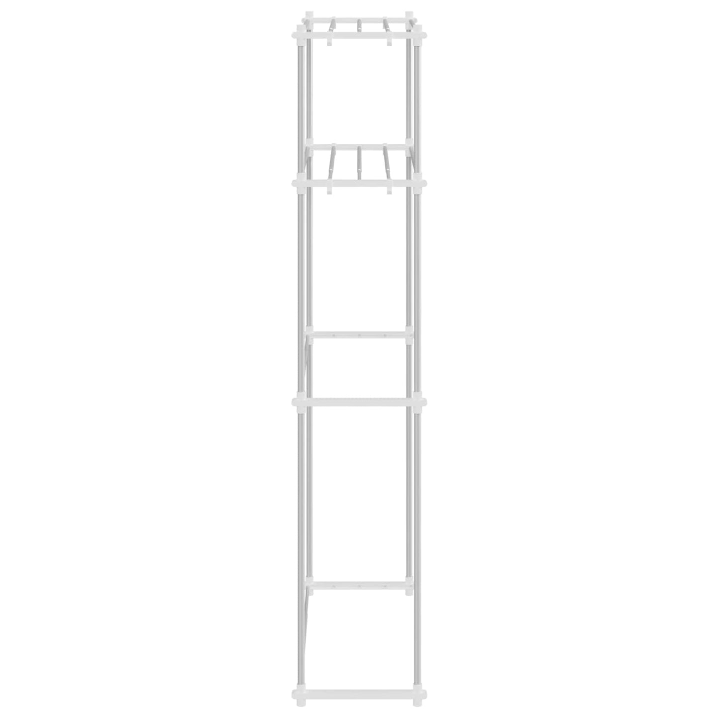 Vaskemaskinehylde Hvid 70 x 27 x 136 cm Aluminium
