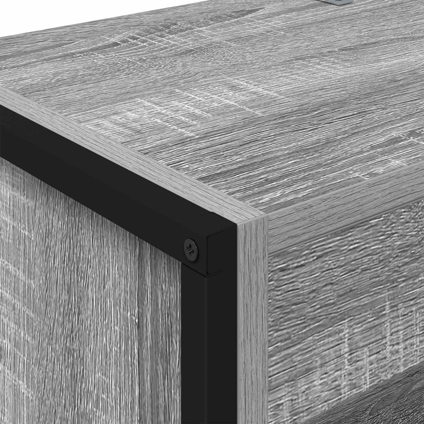 Bogskab 60 x 30 x 189,5 cm Konstrueret træ Grå Sonoma