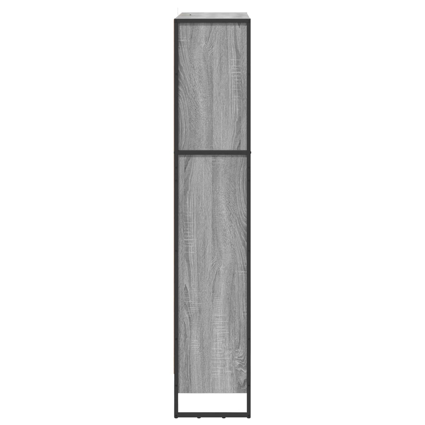Bogskab 80 x 30 x 155 cm Konstrueret træ Grå Sonoma