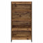 Bogskab 80 x 30 x 155 cm Konstrueret træ Gammelt træ