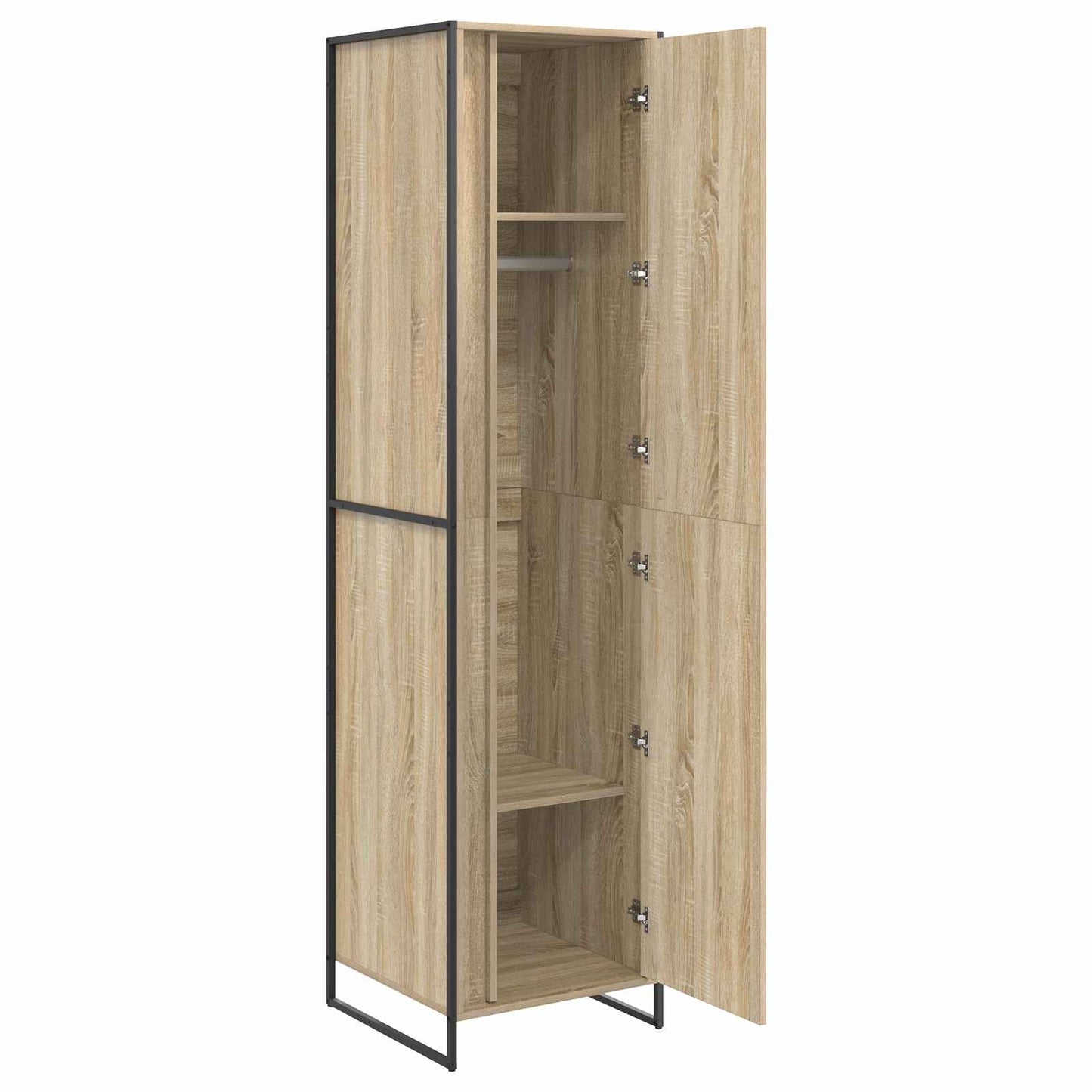 Warderobe med dør Sonoma 50 x 50 x 200 cm Konstrueret træ