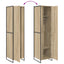 Warderobe med dør Sonoma 50 x 50 x 200 cm Konstrueret træ