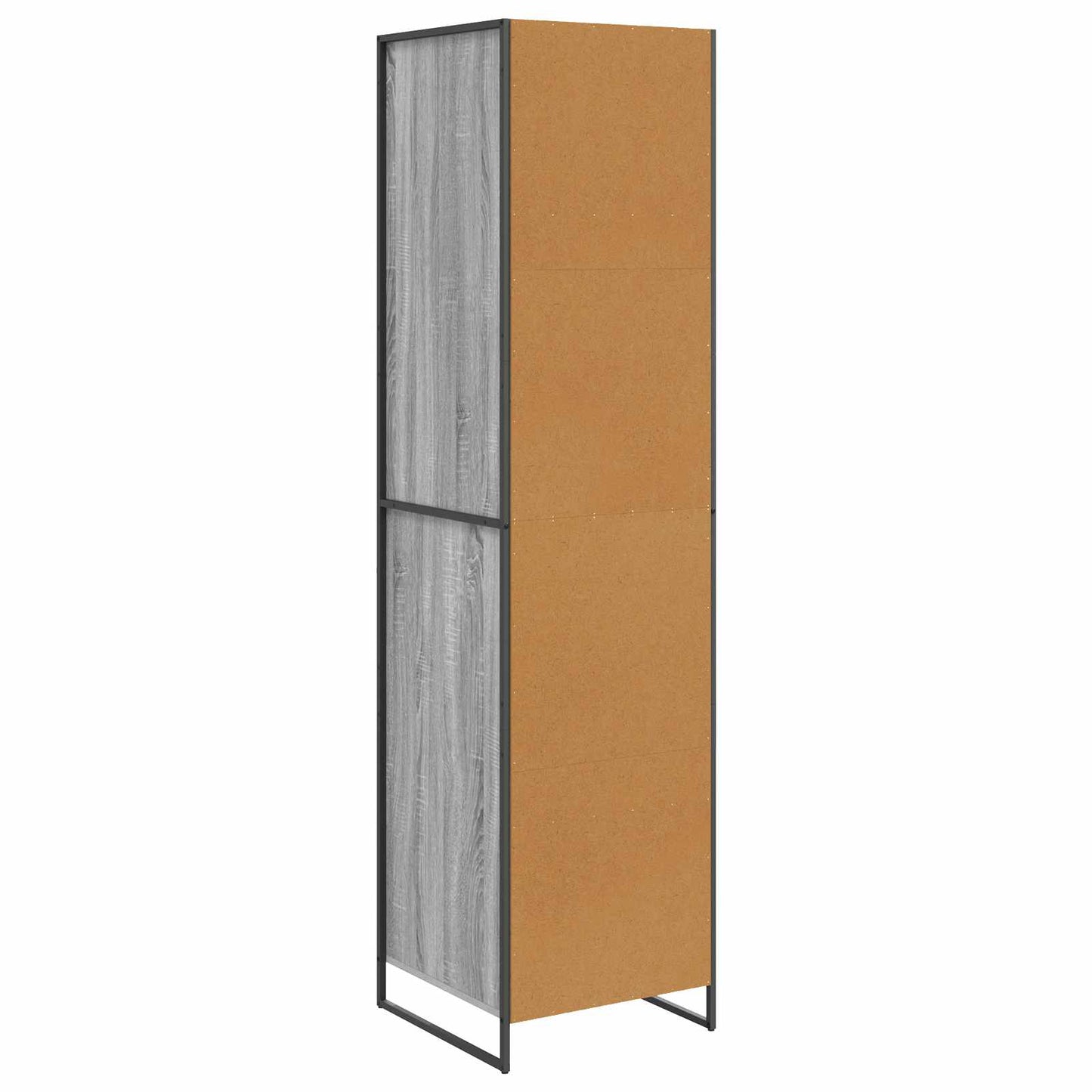 Warderobe med dør Grå Sonoma 50 x 50 x 200 cm Konstrueret træ