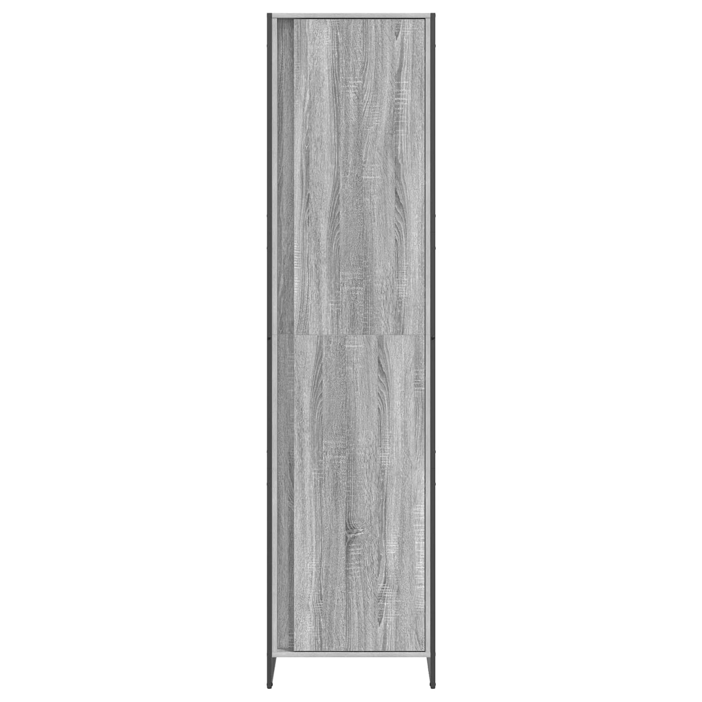 Warderobe med dør Grå Sonoma 50 x 50 x 200 cm Konstrueret træ