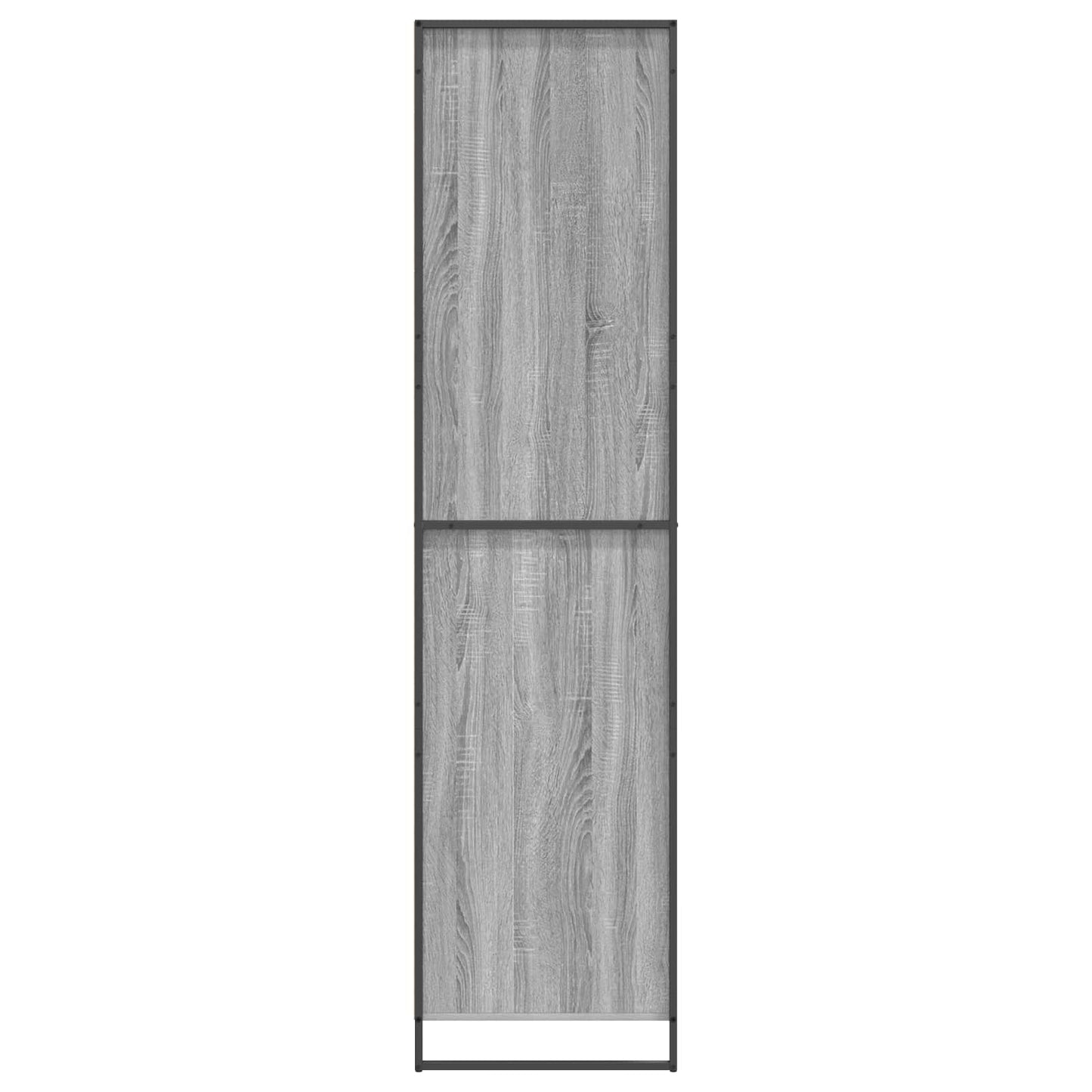 Warderobe med dør Grå Sonoma 50 x 50 x 200 cm Konstrueret træ