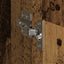 Warderobe med dør Gammelt træ 50 x 50 x 200 cm Konstrueret træ