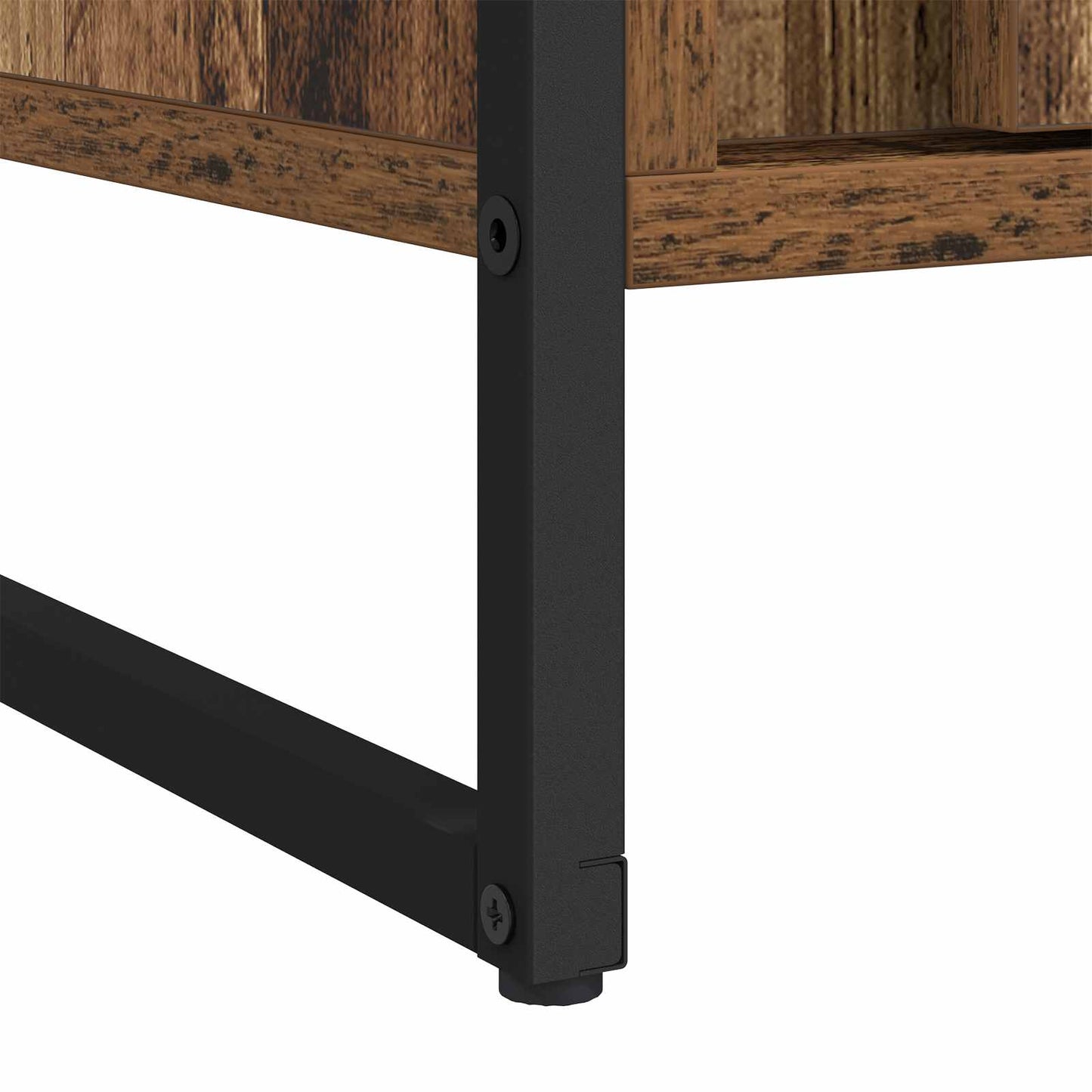 Warderobe med dør Gammelt træ 50 x 50 x 200 cm Konstrueret træ