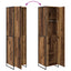 Warderobe med dør Gammelt træ 50 x 50 x 200 cm Konstrueret træ