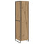 Warderobe med dør Artisan eg 50 x 50 x 200 cm Konstrueret træ