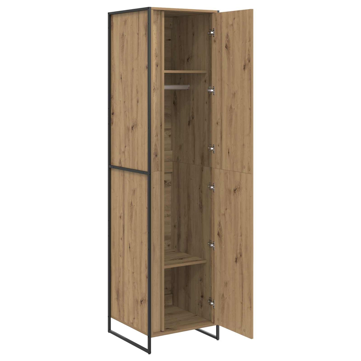 Warderobe med dør Artisan eg 50 x 50 x 200 cm Konstrueret træ