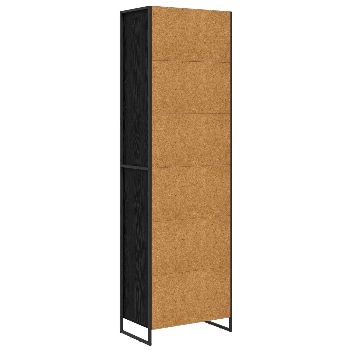 Høje Skabe Sort eg 60 x 36 x 200 cm Konstrueret træ