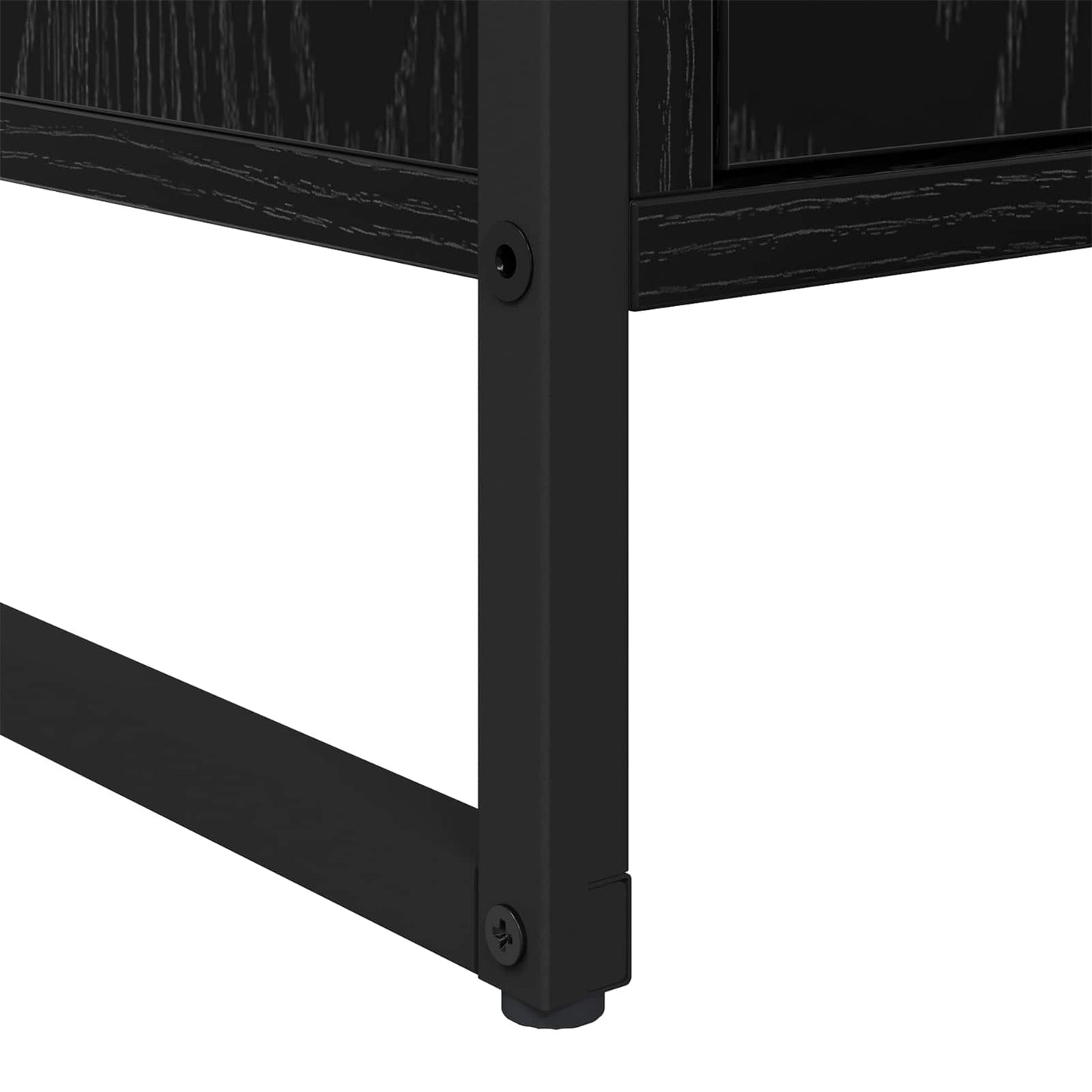 Sideboard Sort eg 81 x 36 x 150.5 cm Konstrueret træ