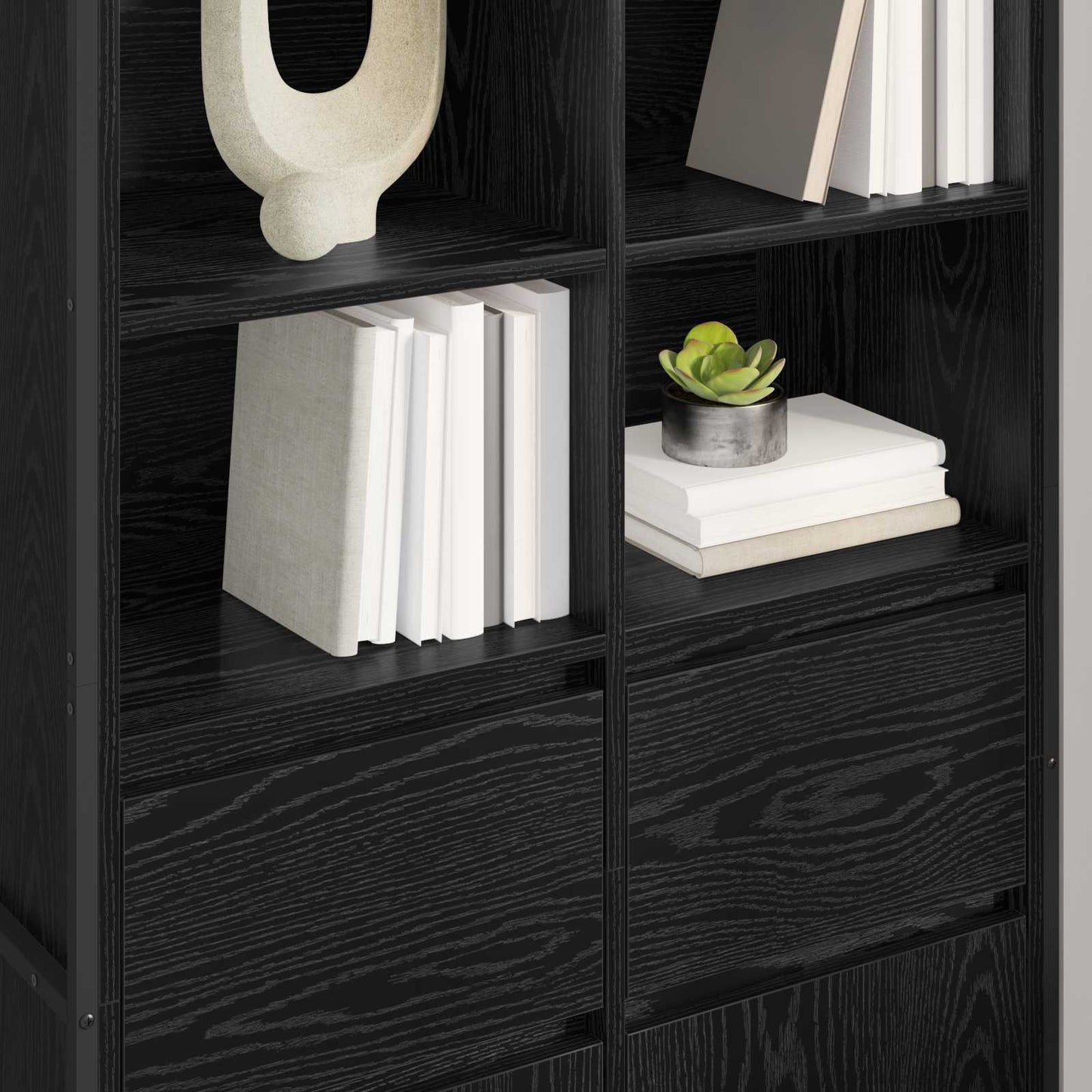 Sideboard Sort eg 81 x 36 x 150.5 cm Konstrueret træ