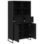 Sideboard Sort eg 81 x 36 x 150.5 cm Konstrueret træ