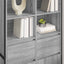 Sideboard Grå Sonoma 81 x 36 x 150.5 cm Konstrueret træ