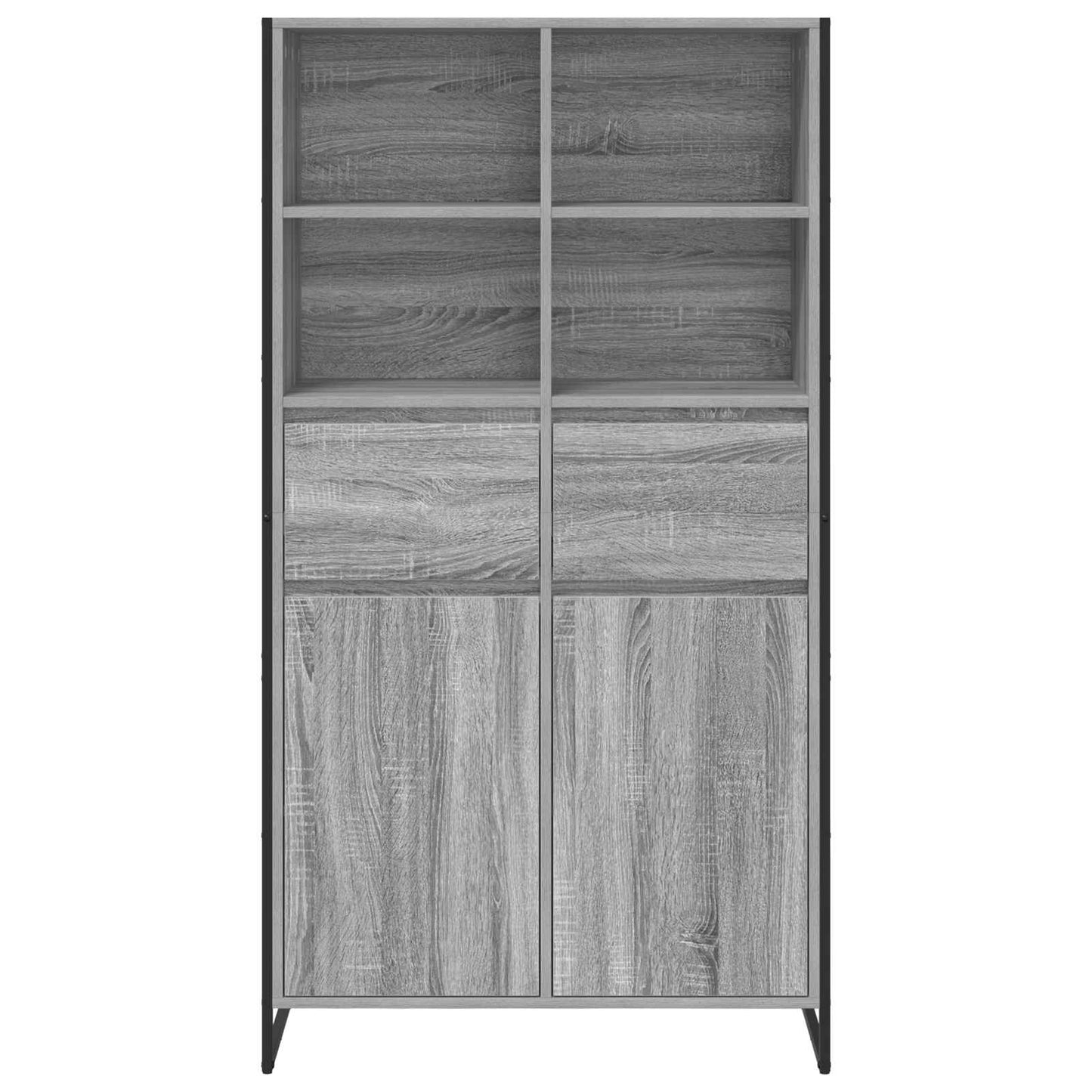 Sideboard Grå Sonoma 81 x 36 x 150.5 cm Konstrueret træ