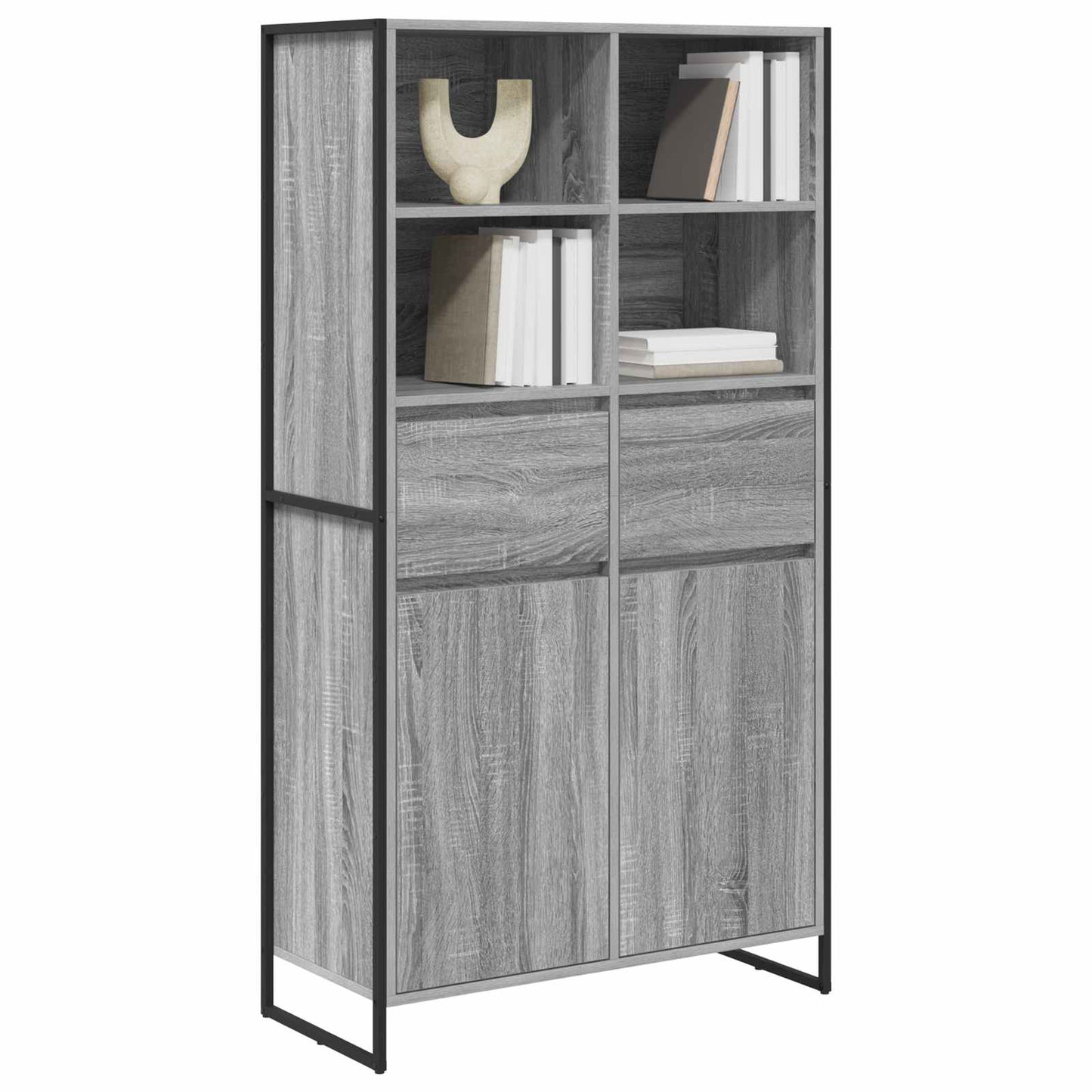 Sideboard Grå Sonoma 81 x 36 x 150.5 cm Konstrueret træ
