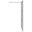 Walk-in brusevæg Sort 140 x 195 cm hærdet glas