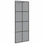 Walk-in brusevæg Sort 80 x 195 cm hærdet glas