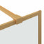 Walk-in brusevæg Guld 140 x 195 cm hærdet glas