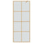 Walk-in brusevæg Guld 80 x 195 cm hærdet glas