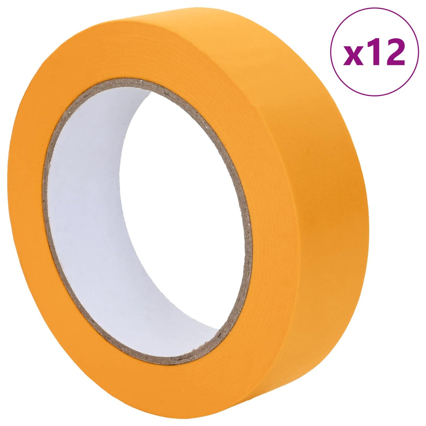 Maler Maskeringstape 12 pcs Gul 25mm x 50m Papir