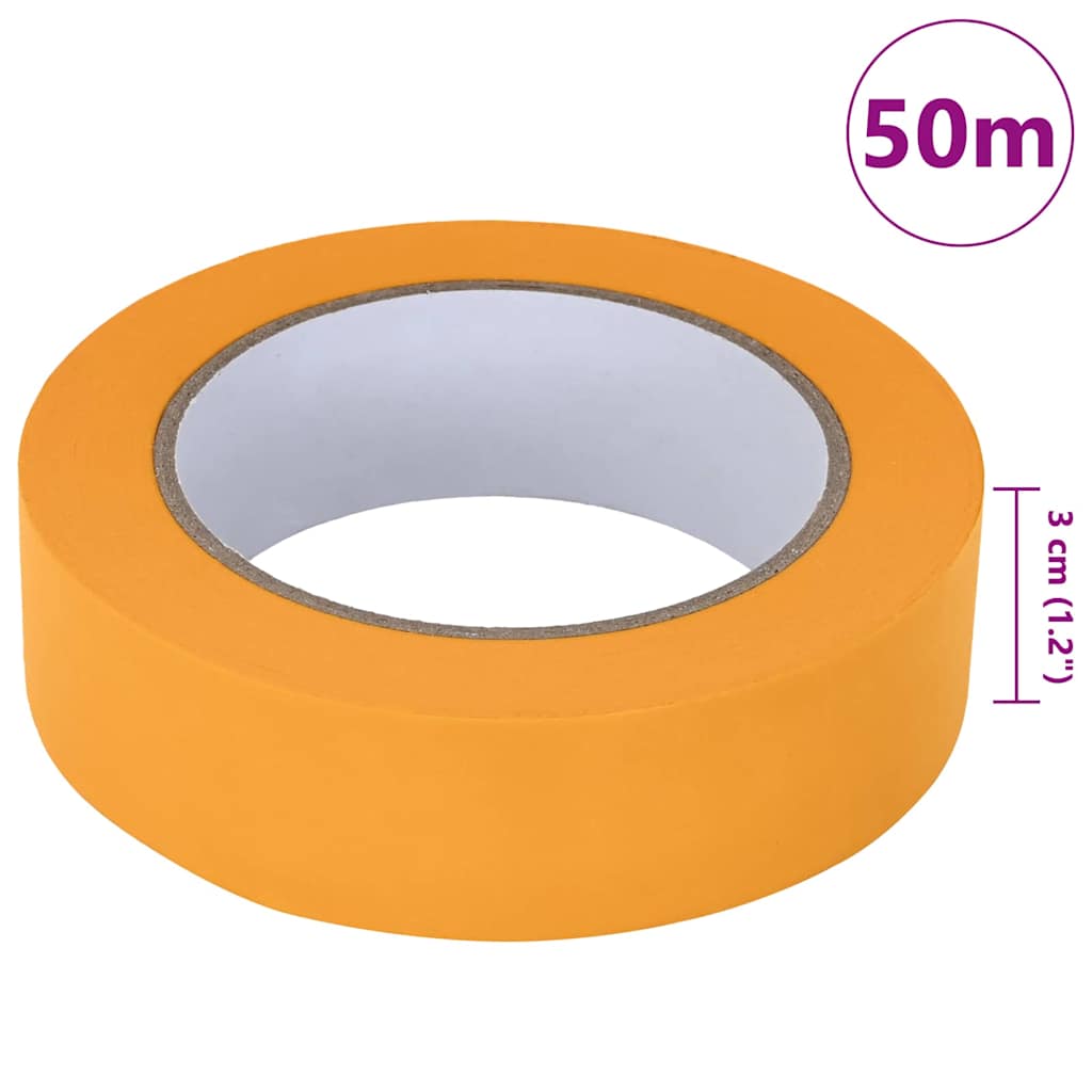 Maler Maskeringstape 50 pcs Gul 30mm x 50m Papir