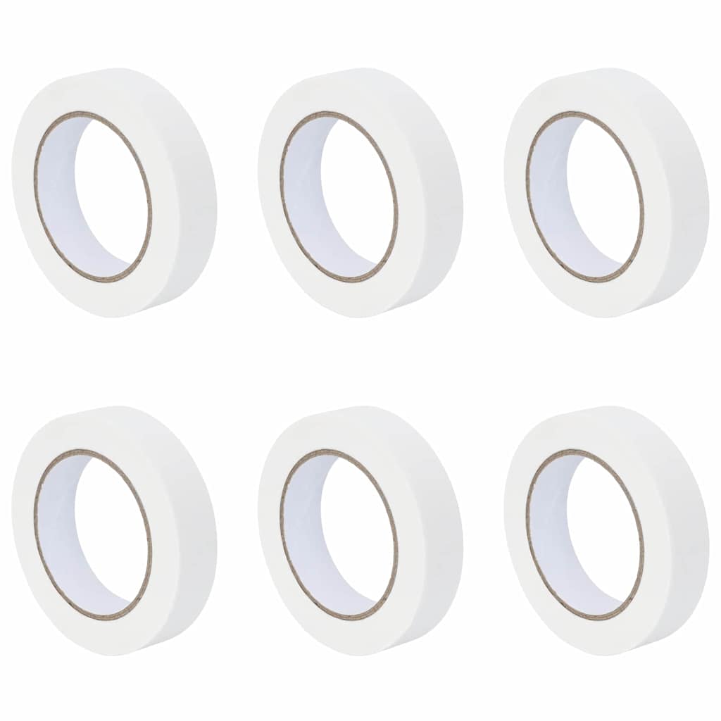 Maler Maskeringstape 6 pcs Hvid 25mm x 50m Papir