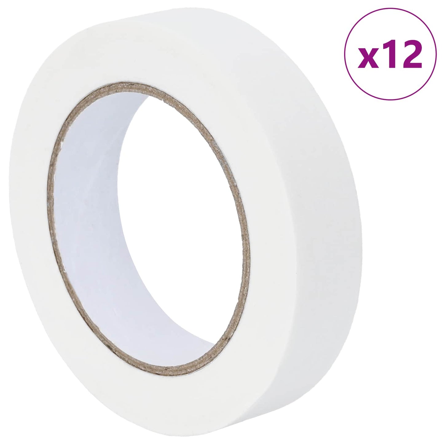 Maler Maskeringstape 12 pcs Hvid 25mm x 50m Papir