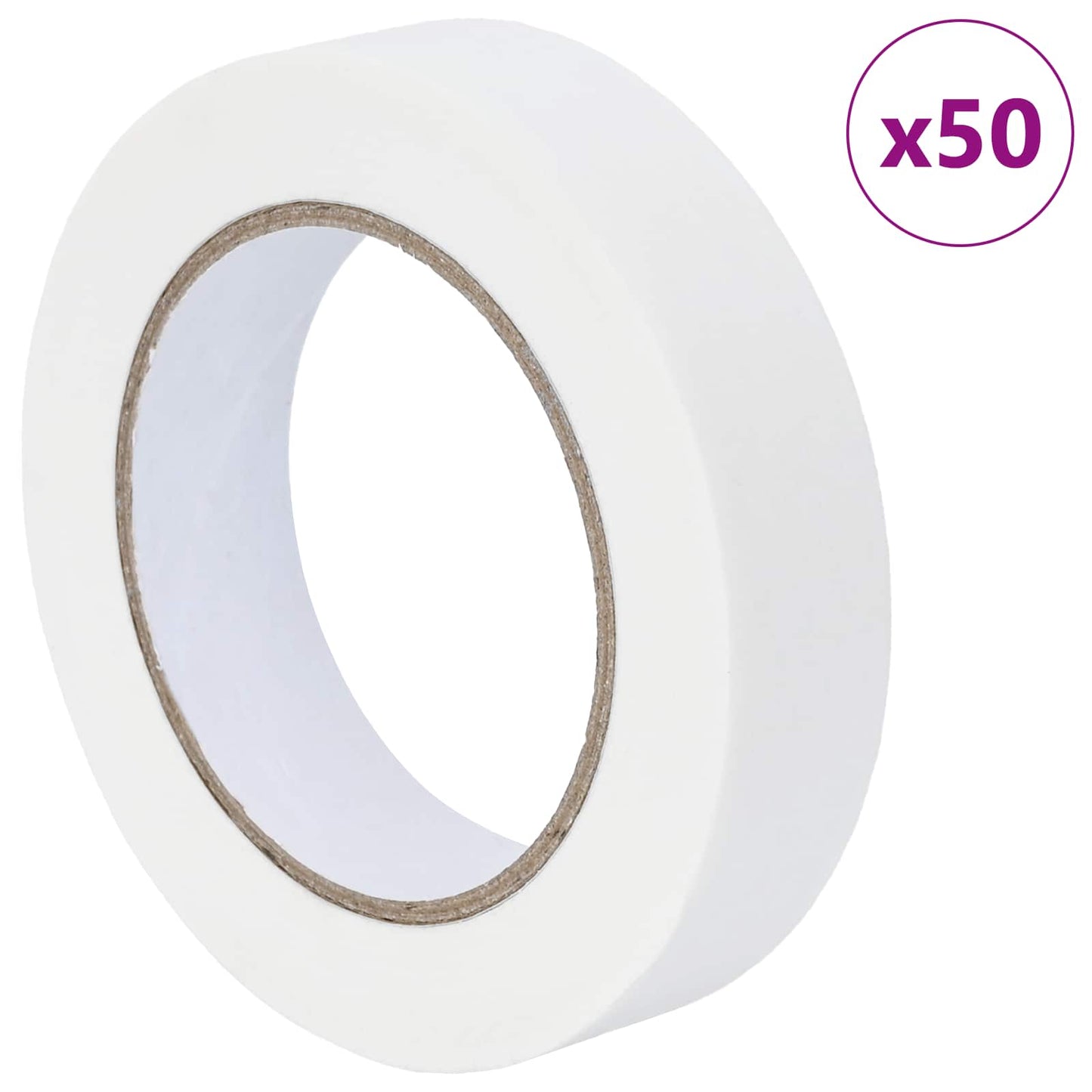 Maler Maskeringstape 50 pcs Hvid 25mm x 50m Papir