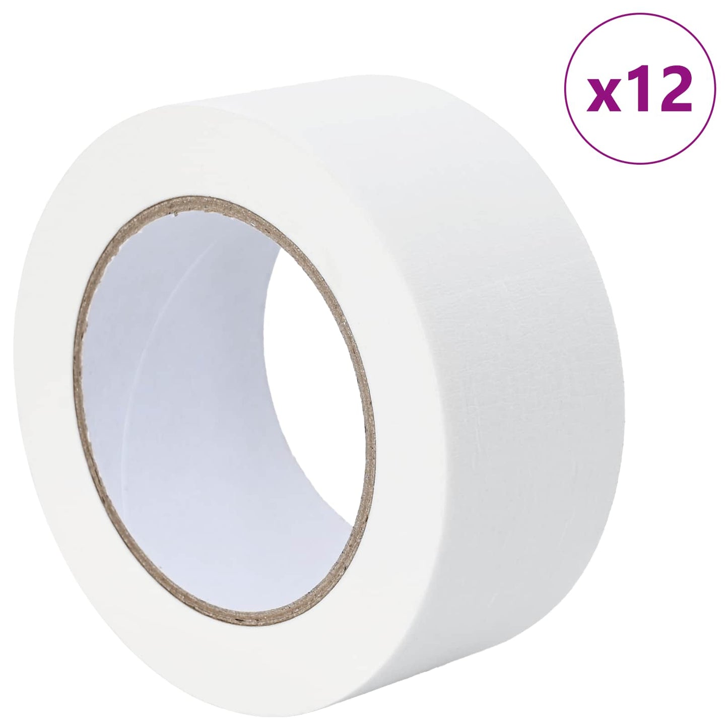 Maler Maskeringstape 12 pcs Hvid 50 mm x 50 m Papir