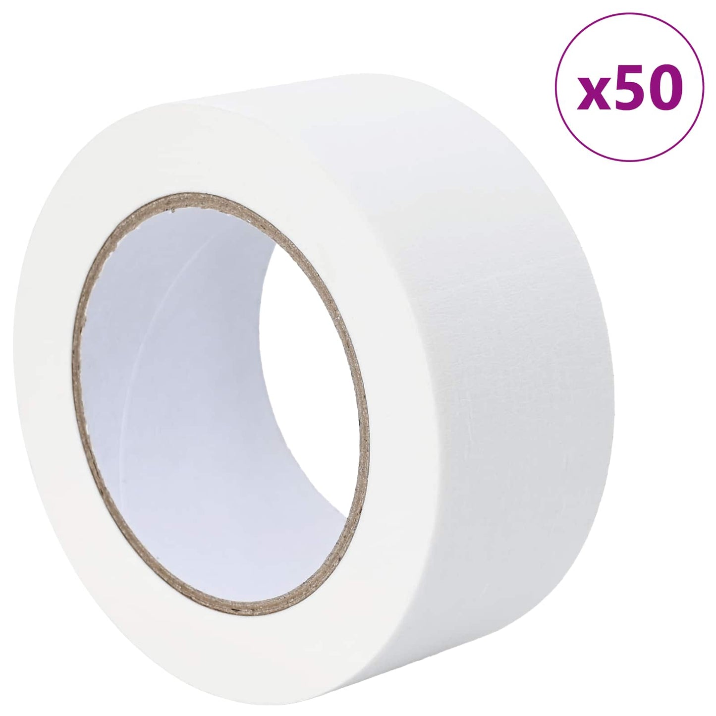 Maler Maskeringstape 50 pcs Hvid 50 mm x 50 m Papir